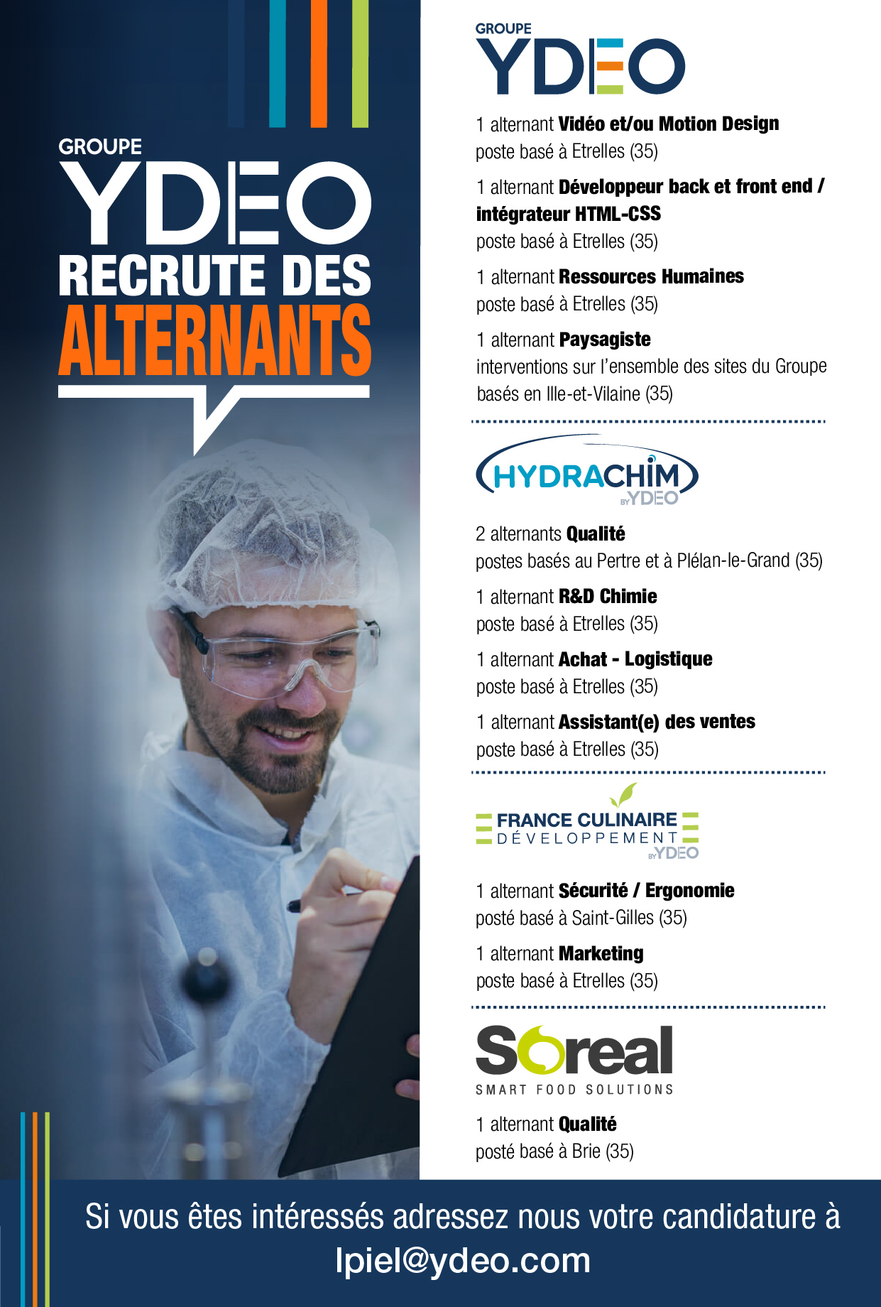 YDEO RECHERCHE DES ALTERNANTS - YDEO